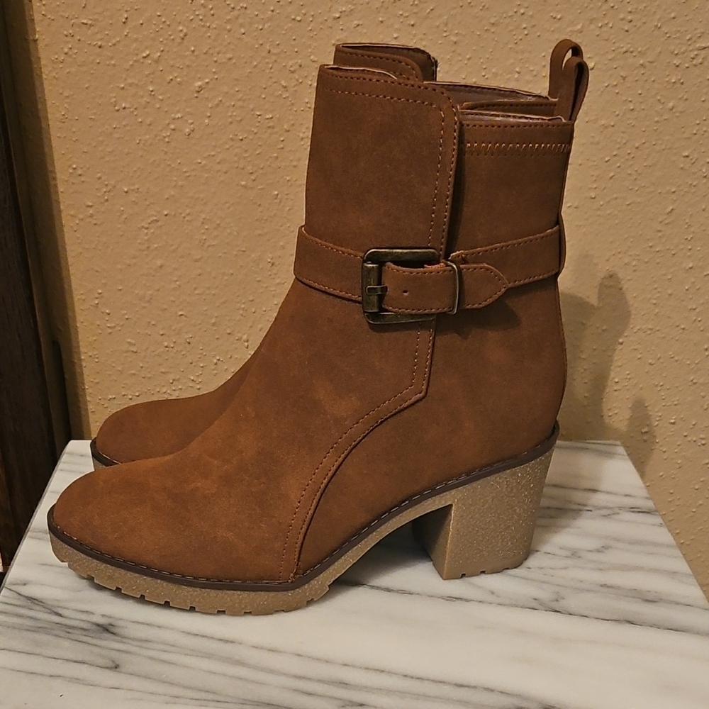 Mia Holt Platform Bootie with Decorative Buckle